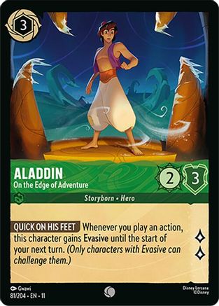 Aladdin (On the Edge of Adventure) - 81/204 - Common (Foil)