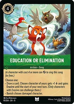 Education or Elimination - 97/204 - Uncommon