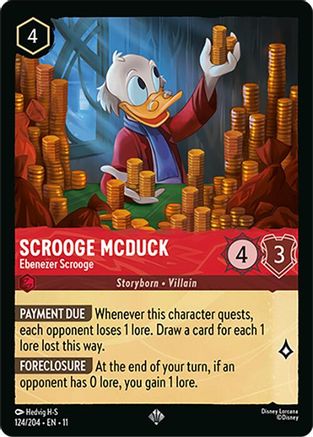 Scrooge McDuck (Ebenezer Scrooge) - 124/204 - Super Rare
