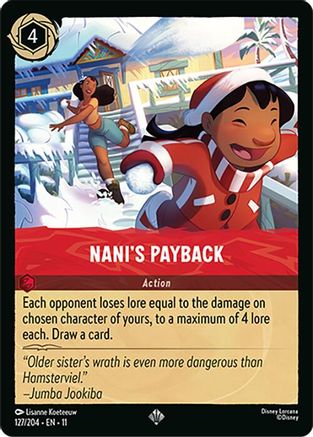 Nani's Payback - 127/204 - Super Rare
