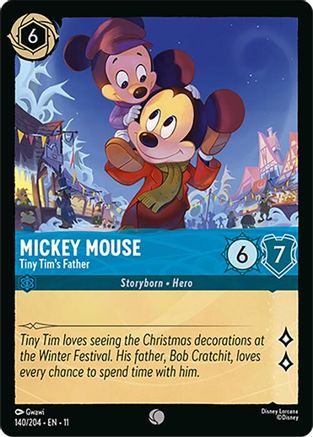Mickey Mouse (Tiny Tim's Father) - 140/204 - Common (Foil)