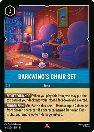 Darkwing's Chair Set - 168/204 - Rare (Foil)