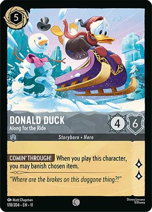Donald Duck (Along for the Ride) - 178/204 - Common (Foil)