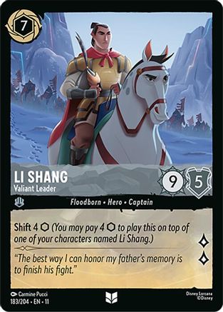 Li Shang (Valiant Leader) - 183/204 - Uncommon
