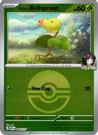 Erika's Bellsprout (Poke Ball) 004 - Common Reverse Holo