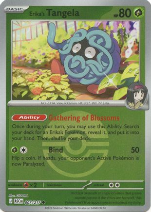 Erika's Tangela (Poke Ball) 007/217 - Common Reverse Holo