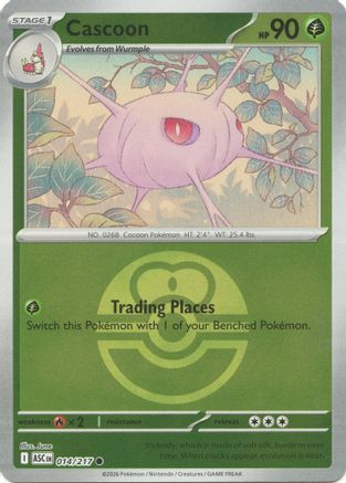 Cascoon (Love Ball) 014 - Common Reverse Holo