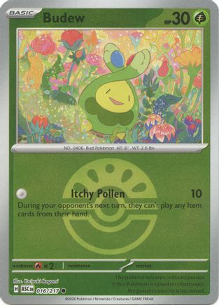 Budew (Friend Ball) 016/217 - Common Reverse Holo