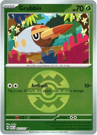 Grubbin (Quick Ball) 017 - Common Reverse Holo
