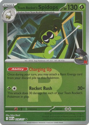 Team Rocket's Spidops (Team Rocket) 019 - Rare Reverse Holo