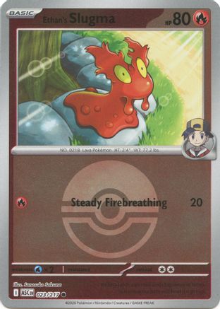 Ethan's Slugma (Poke Ball) 023 - Common Reverse Holo