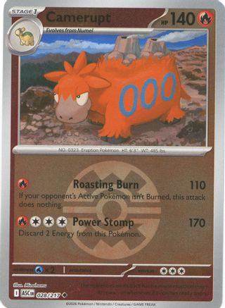 Camerupt (Quick Ball) 028 - Uncommon Reverse Holo