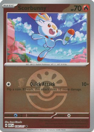 Scorbunny (Friend Ball) 036/217 - Common Reverse Holo