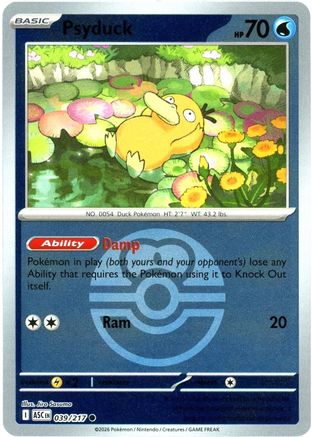 Psyduck (Love Ball) 039/217 - Common Reverse Holo