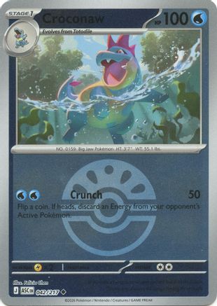 Croconaw (Friend Ball) 042 - Uncommon Reverse Holo