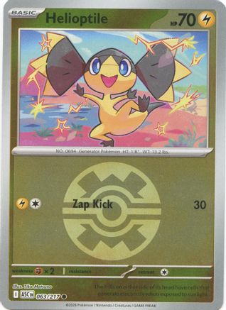 Helioptile (Quick Ball) 063 - Common Reverse Holo