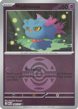 Misdreavus (Dusk Ball) 085/217 - Common Reverse Holo