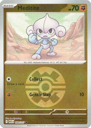 Meditite (Quick Ball) 103 - Common Reverse Holo