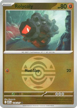 Rolycoly (Dusk Ball) 118 - Common Reverse Holo