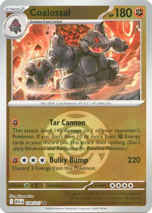 Coalossal (Dusk Ball) 120 - Rare Reverse Holo