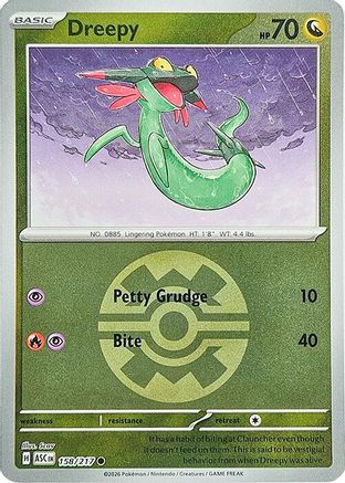Dreepy (Quick Ball) 158/217 - Common Reverse Holo