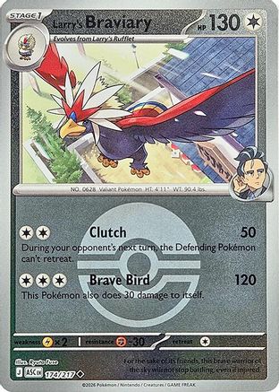 Larry's Braviary (Poke Ball) 174 - Uncommon Reverse Holo