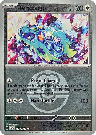 Terapagos (Love Ball) 178 - Rare Reverse Holo