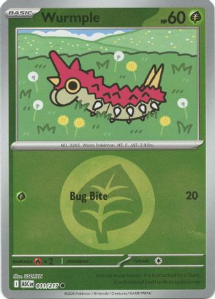 Wurmple (Energy Symbol Pattern) 011 - Common Reverse Holo