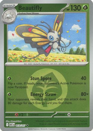 Beautifly (Energy Symbol Pattern) 013/217 - Uncommon Reverse Holo