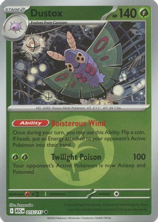 Dustox (Energy Symbol Pattern) 015/217 - Uncommon Reverse Holo