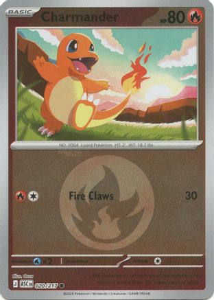 Charmander (Energy Symbol Pattern) 020 - Common Reverse Holo