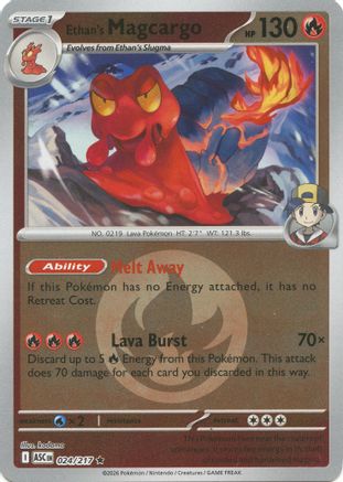 Ethan's Magcargo (Energy Symbol Pattern) 024/217 - Rare Reverse Holo