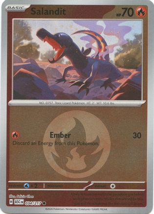 Salandit (Energy Symbol Pattern) 034 - Common Reverse Holo