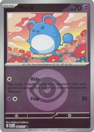 Marill (Energy Symbol Pattern) 083/217 - Common Reverse Holo