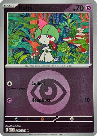 Ralts (Energy Symbol Pattern) 087 - Common Reverse Holo