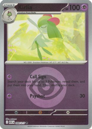Kirlia (Energy Symbol Pattern) 088 - Common Reverse Holo
