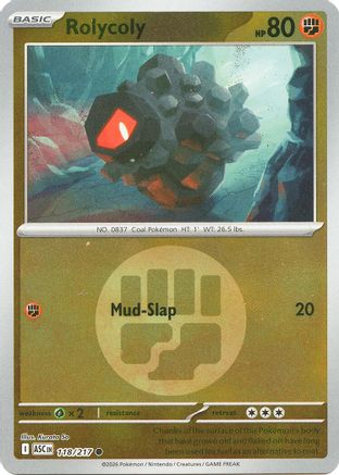 Rolycoly (Energy Symbol Pattern) 118 - Common Reverse Holo