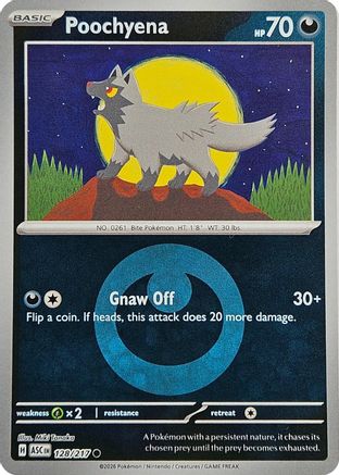 Poochyena (Energy Symbol Pattern) 128 - Common Reverse Holo