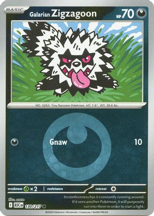 Galarian Zigzagoon (Energy Symbol Pattern) 130 - Common Reverse Holo