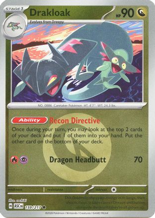Drakloak (Energy Symbol Pattern) 159/217 - Common Reverse Holo