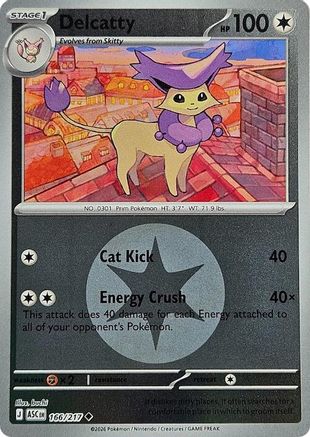 Delcatty (Energy Symbol Pattern) 166 - Uncommon Reverse Holo