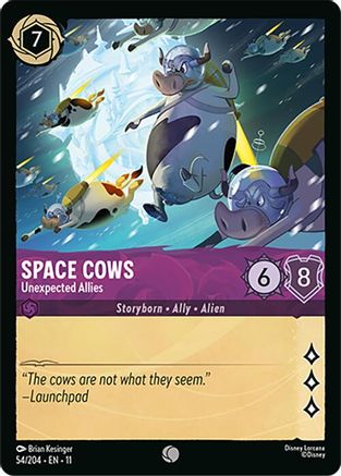 Space Cows (Unexpected Allies) - 54/204 - Common (Foil)