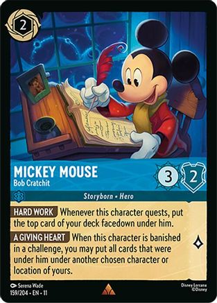 Mickey Mouse (Bob Cratchit) - 159/204 - Rare (Foil)