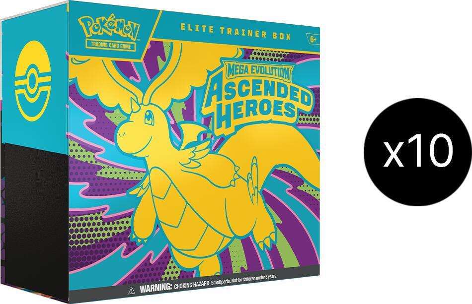 Ascended Heroes Elite Trainer Box Case - ME: Ascended Heroes (ASC) (10 Boxes)