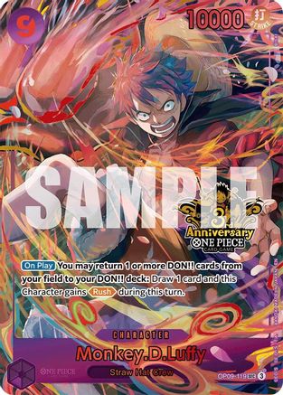 Monkey.D.Luffy (Japanese Version 3rd Anniversary Set) (OP09-119)