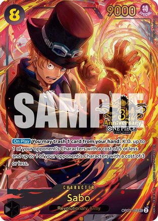 Sabo (Japanese Version 3rd Anniversary Set) (OP07-118)