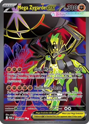 Mega Zygarde ex 104/088 - Holofoil - Ultra Rare