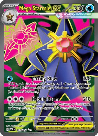 Mega Starmie ex 102/088 - Holofoil - Ultra Rare