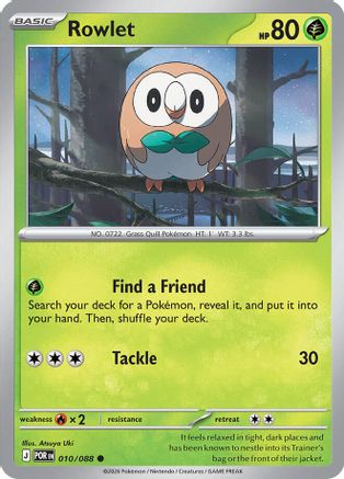 Rowlet 010/088 - Common