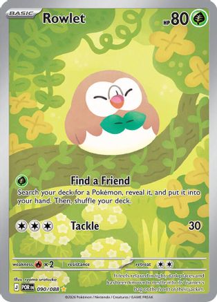 Rowlet 090/088 - Holofoil - Illustration Rare